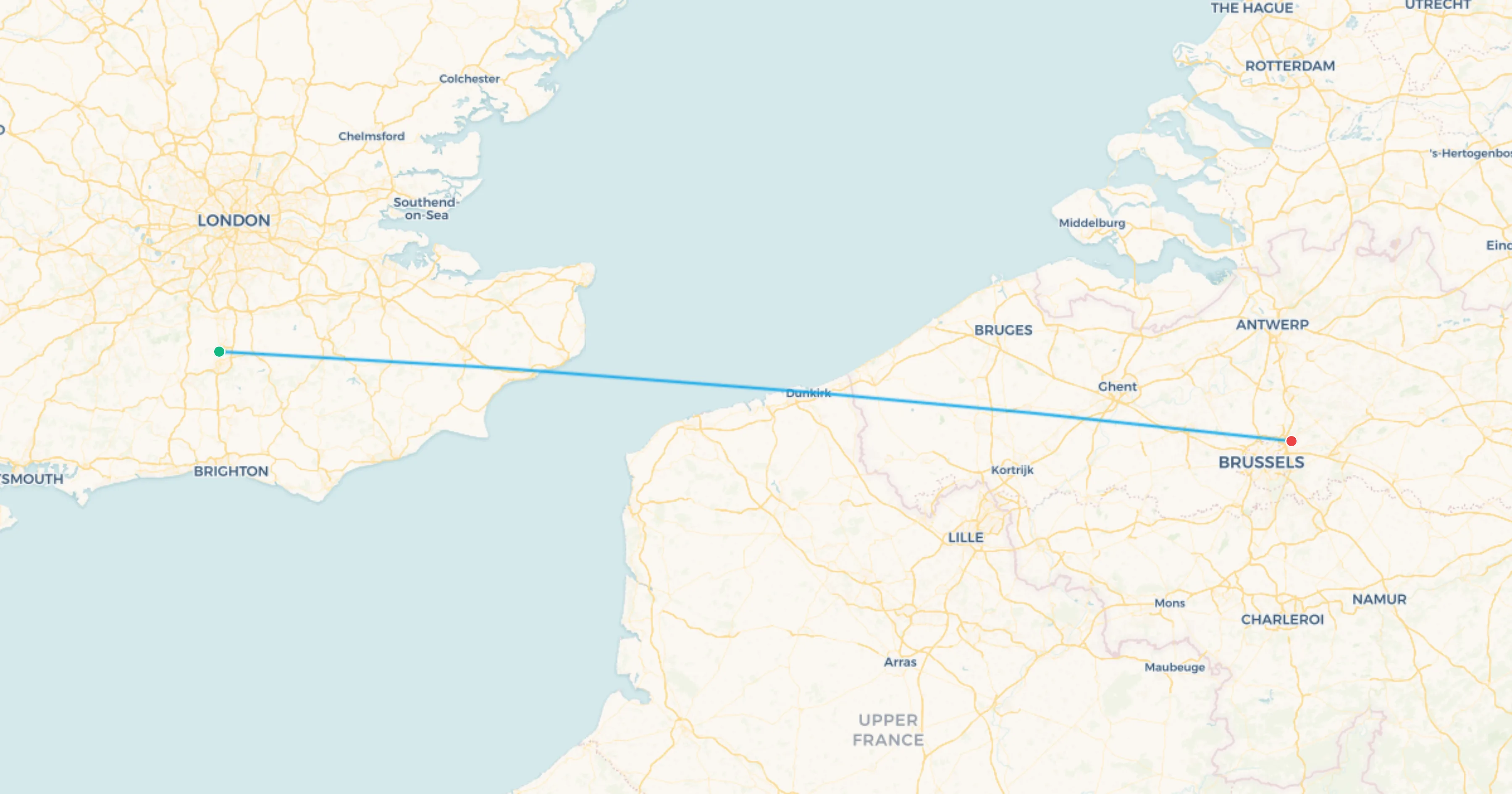 Mapa del tramo Silverstone a Spa