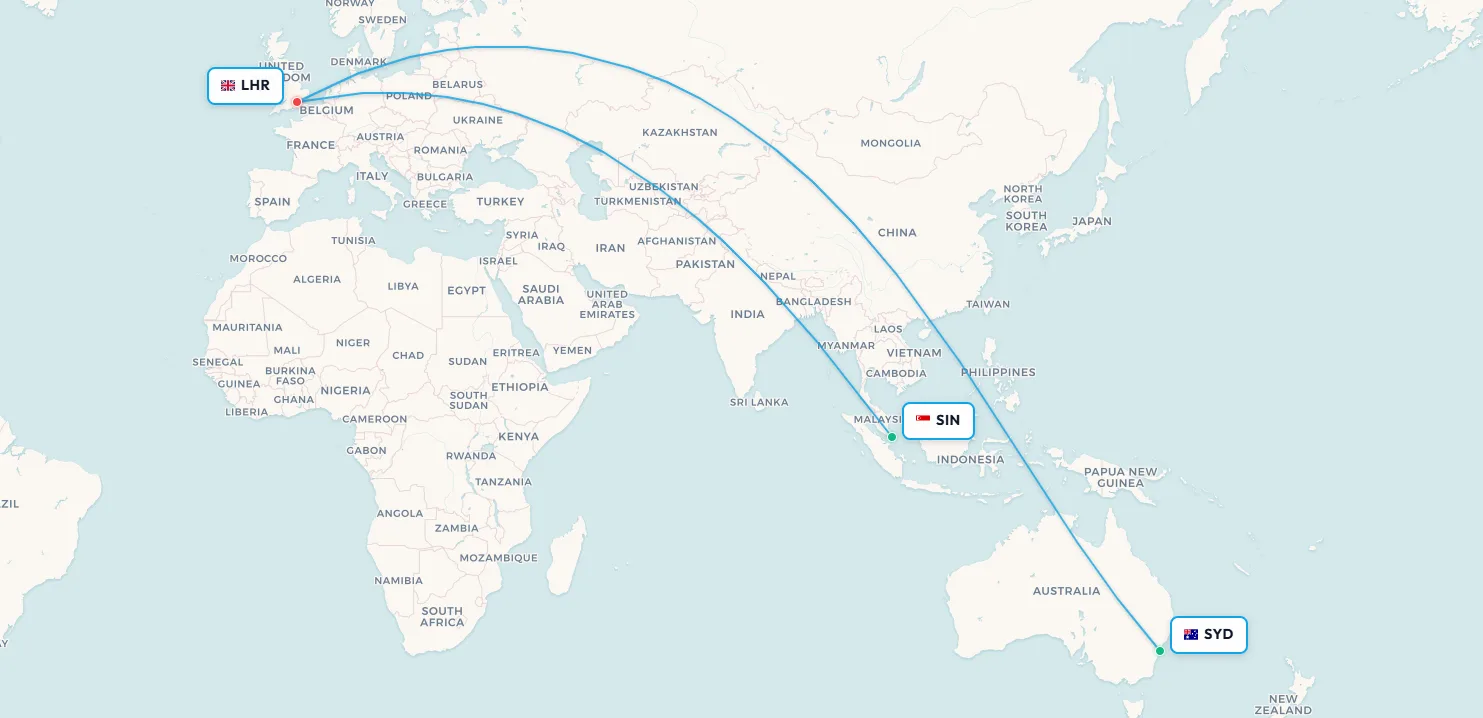 Project Sunrise breaks world record: Sydney-London (10,562 mi) surpasses Singapore-New York (9,600 mi)