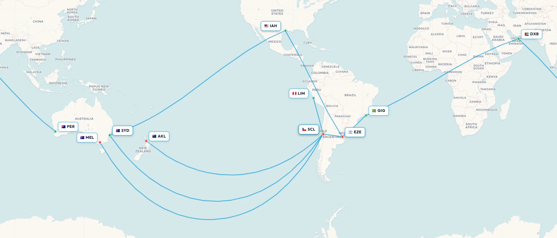 South America to Australia: the complete flight guide